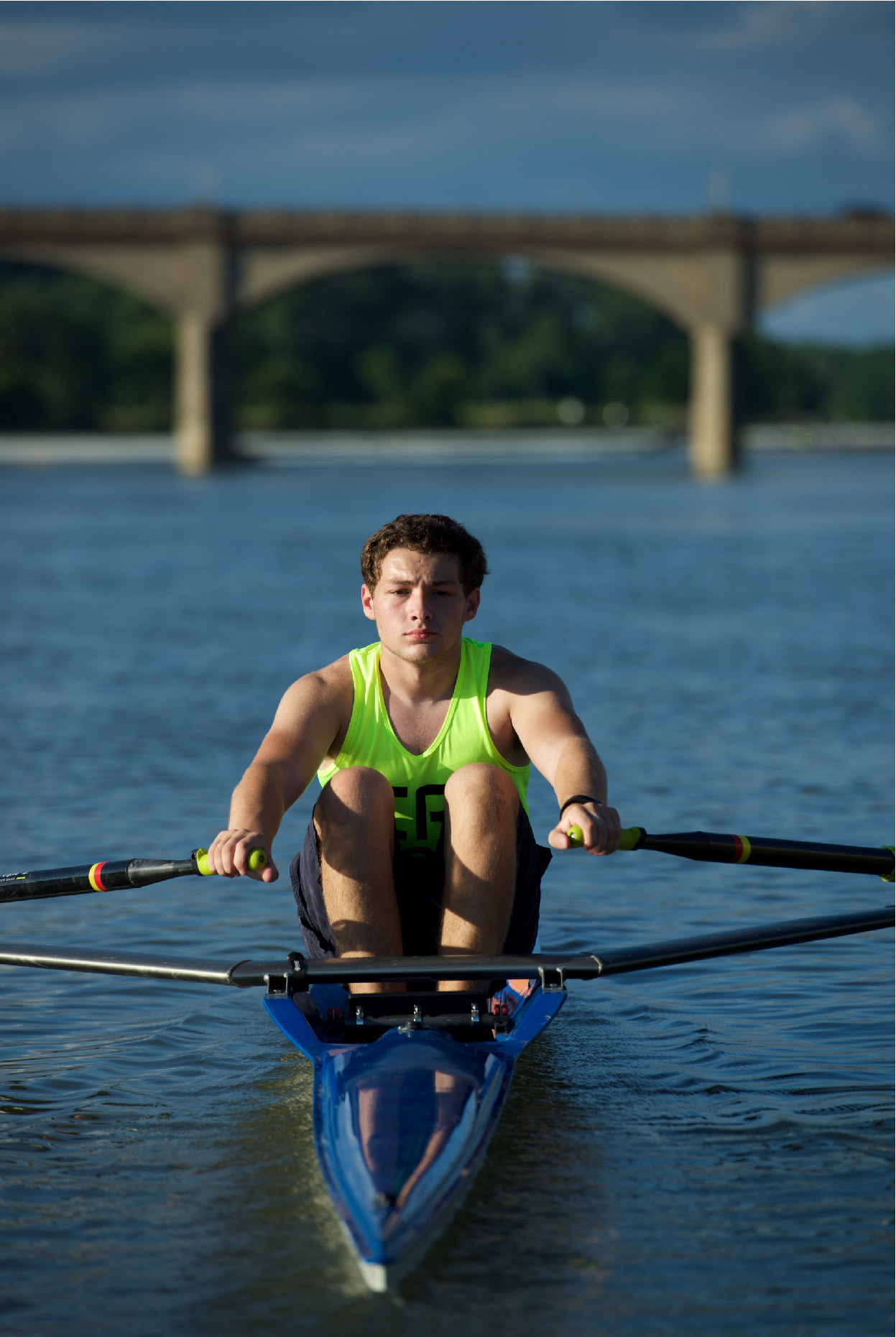 Rower on the Great Miami River